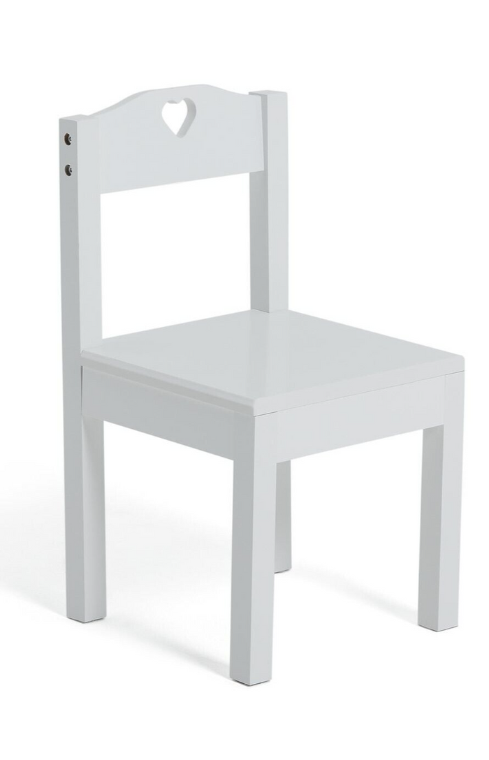 Mia Kids Table & 2 Chairs - White ( B Grade 36460 )