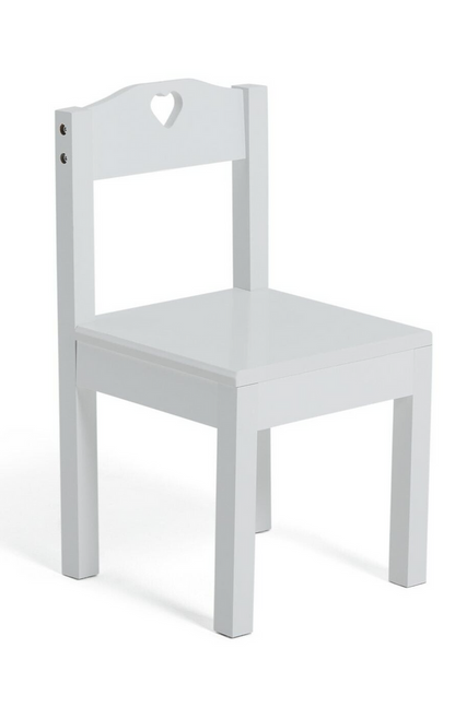 Mia Kids Table & 2 Chairs - White ( B Grade 36460 )