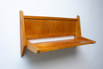 Mid century wall shelf by ULUV, Czechoslovakia 1960s