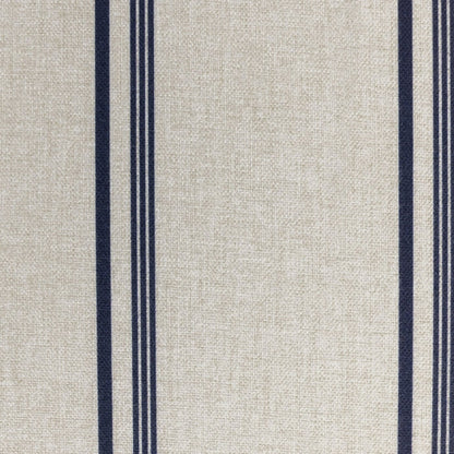 Midback Pair of Stripe Dining Chair- White & Blue | Cozy Fabric Comfort