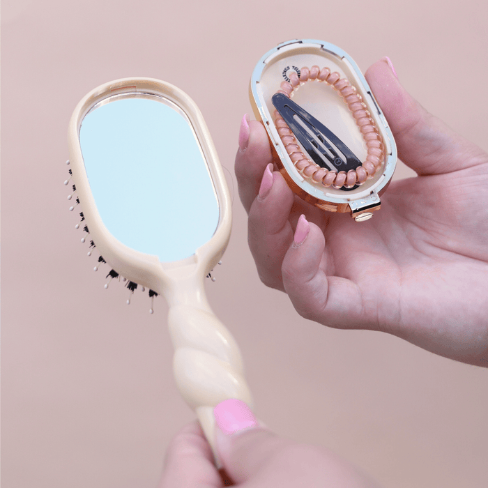 TELETIES Mini Boar Brush | Tan