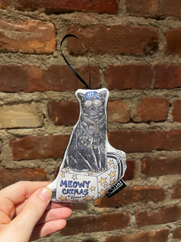 Mini Holiday Bodega Cat Ornament