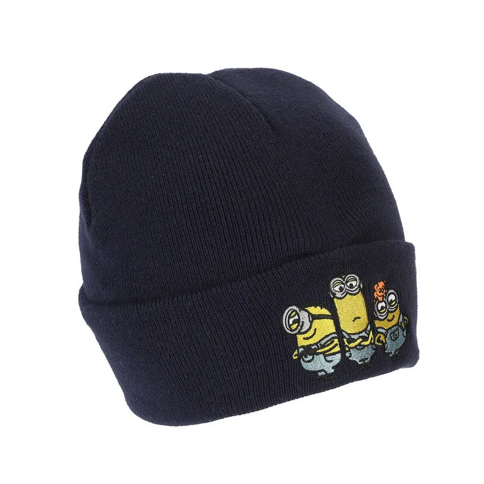 Minions - Bob Kevin And Stuart Embroidery Acrylic Knit Standard Cuff Beanie
