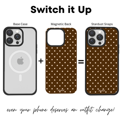Mocha Polka Dots Stardust Snap