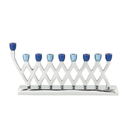 Modern Aluminum Candle Menorah