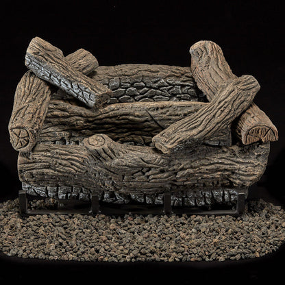 Monessen - Mountain Oak 30" Gas Log Set for Lumonessen Vent-Free Burner | MTNOK-30