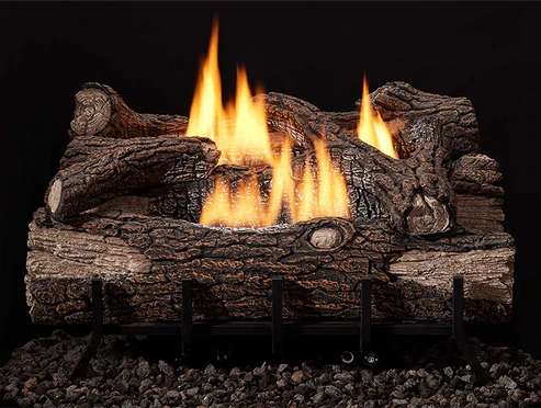 Monessen - Mountain Oak 30" Gas Log Set for Lumonessen Vent-Free Burner | MTNOK-30