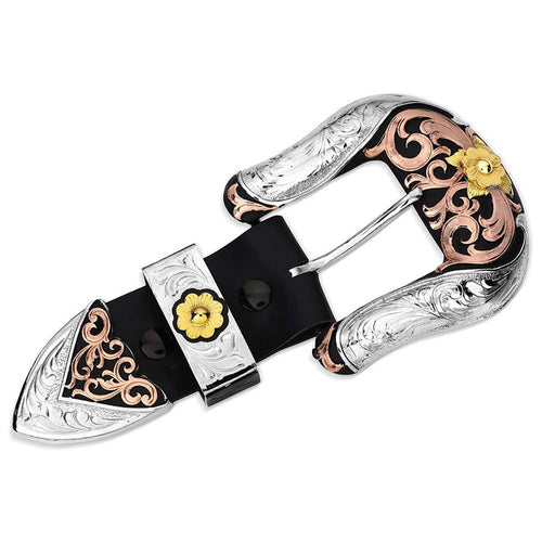 Montana Silversmiths Cowboy Classic 3-Piece Belt Buckle Set