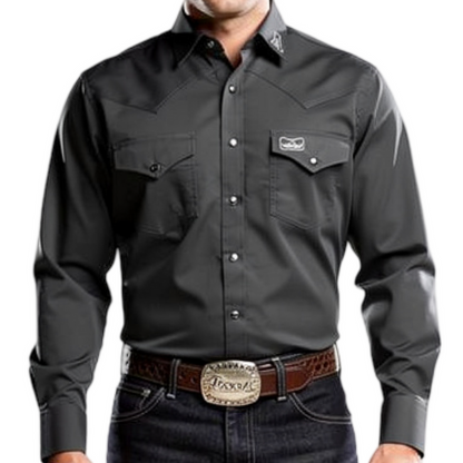 Montero Black Cowboy Style Shirt