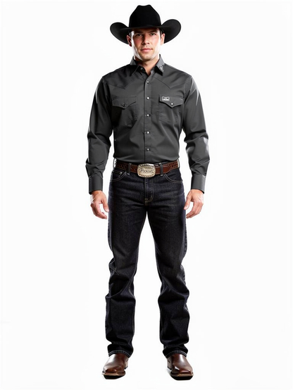 Montero Black Cowboy Style Shirt