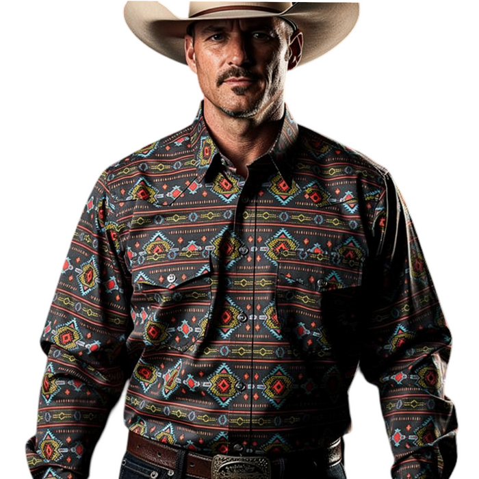 Montero Black Designer Cowboy Shirt