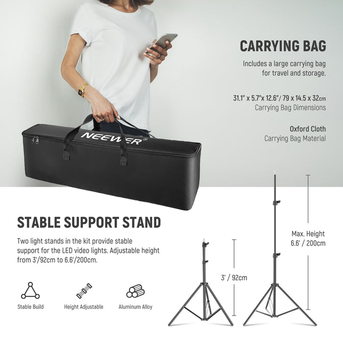 This kit includes a large carrying bag.