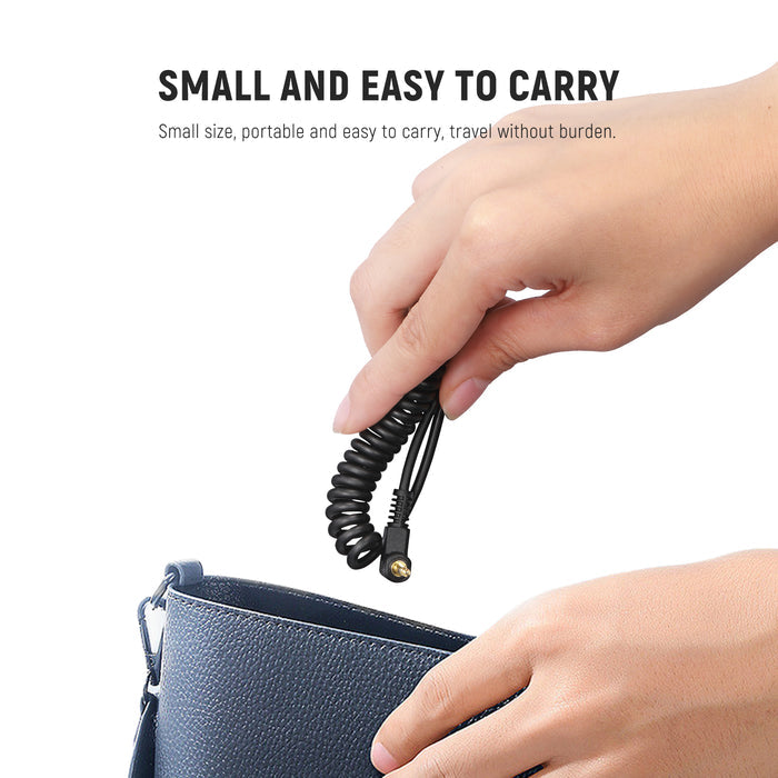 NEEWER 2.5mm to S2 Remote Shutter Release Cable is easy to carry.