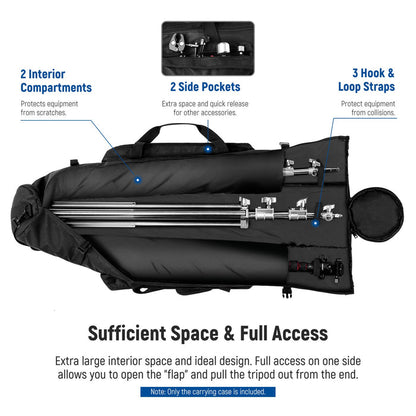 NEEWER 1.2m Tripod Carrying Case helps protect your photographic equipment from damage.