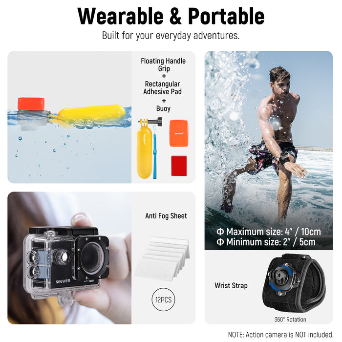 Wrist Strap & Floating Handle Grip