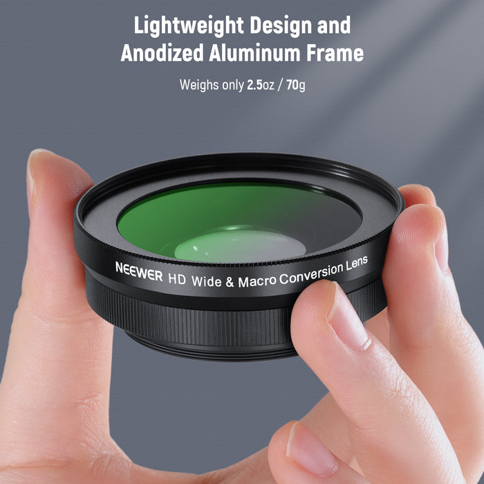 NEEWER LS-30 HD Wide Angle Lens For Sony ZV-1F/ZV-E10 features the lightweight design.