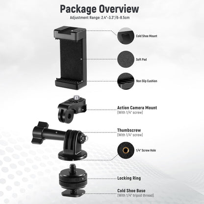 NEEWER Phone Holder / Hot Shoe Mount Adapter Kit