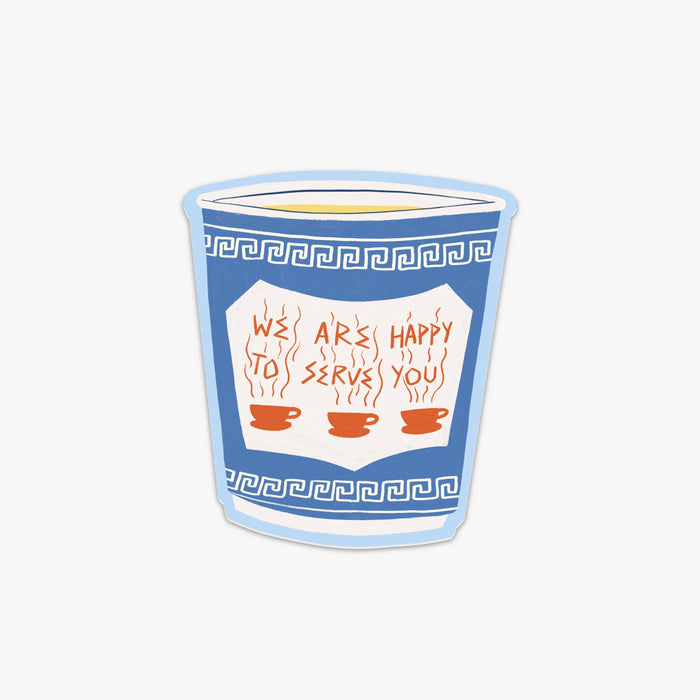 New York | Destination Stickers New York we are happy to serve you coffee cup