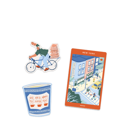 New York Scaled | New York Destination Stickers set of three