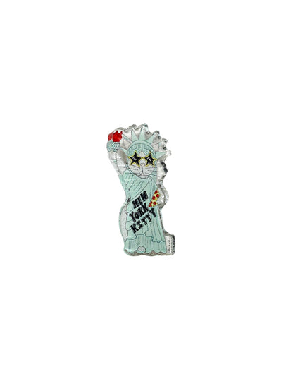 NY Kitty Acrylic Pin