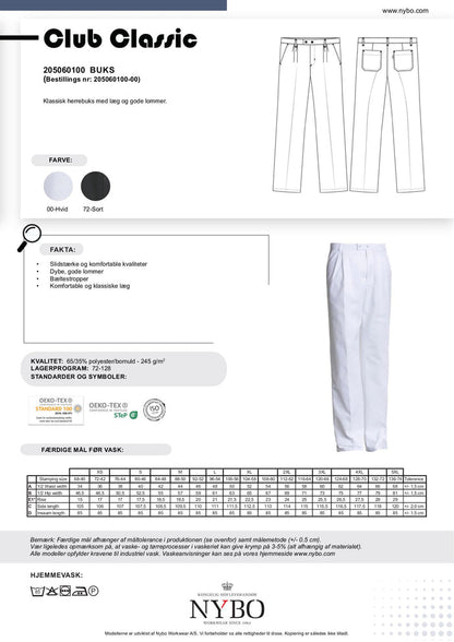 Nybo Vita Herrbyxor, Club-Classic, Klassisk Design