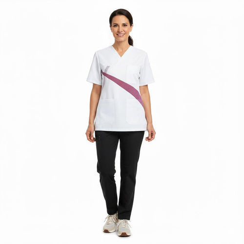 Nybo Hvid/Bordeaux Unisex Comfortec Busseronne, Smart Look