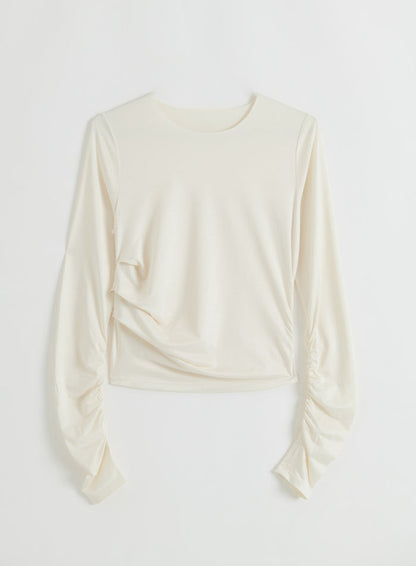 Off-white Luminous Draped Long Sleeve from aim'n