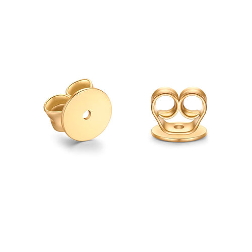 Ohrmutter gelbgold 6 mm, 2 Stück