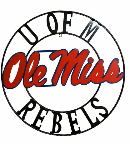 Ole Miss Rebels Wrought Iron Wall Decor