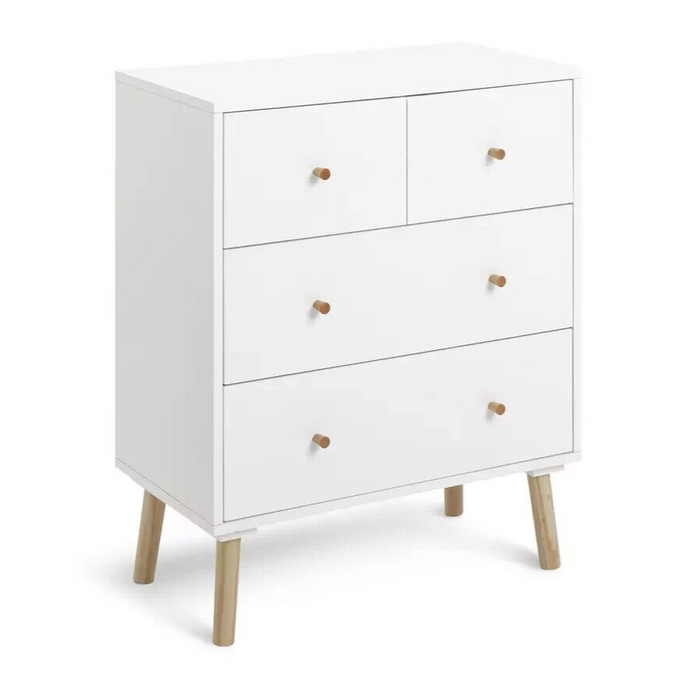 Habitat Otto 2+2 Drawer Chest - White ( B Grade 37597 )