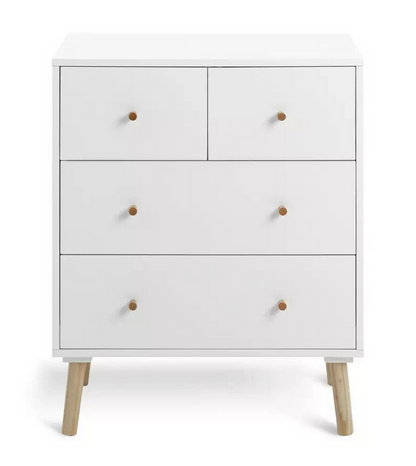 Habitat Otto 2+2 Drawer Chest - White ( B Grade 37597 )