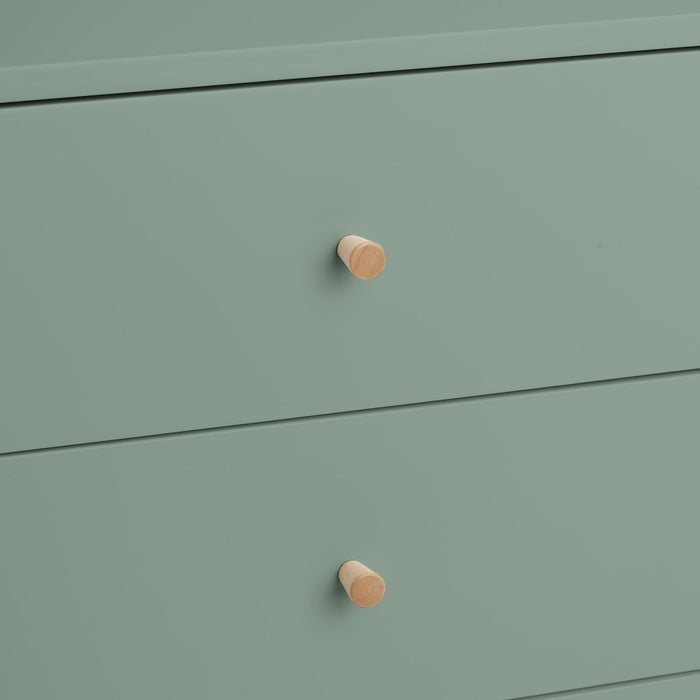 Otto 5 Drawer Tallboy - Sage Green | Stylish Room Arrangement