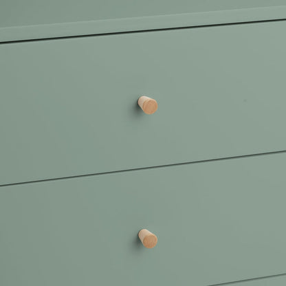 Otto 5 Drawer Tallboy - Sage Green | Stylish Room Arrangement