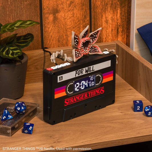 Paladone Stranger Things Season 5 - Demogorgon Cassette Alarm Clock - Kryptonite Character Store