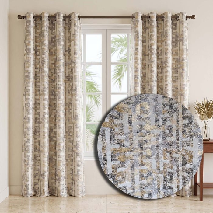 Palazzio Jaquard Panels | Heavy Satin Jacquard (Buy 1 Get 1 Free)