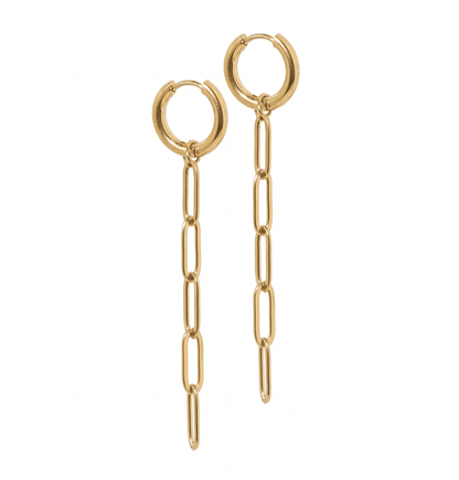 Linny & Co. Palmer Huggie Paperclip Earrings