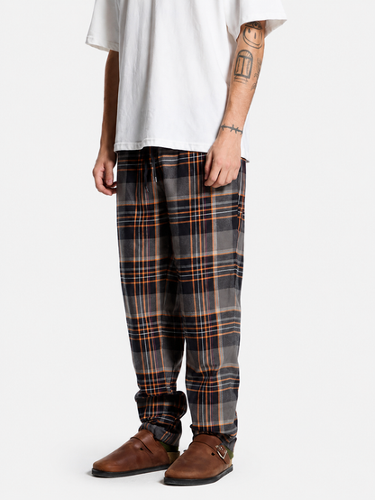 Pantalon Elepants Escoces 301 Viyela Negro Naranja