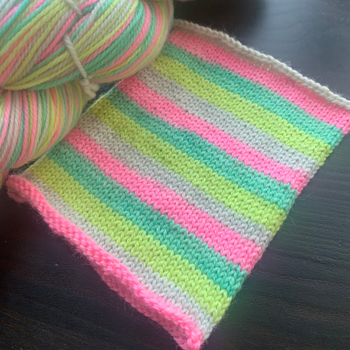 Pastel Party - Self Striping Merino Nylon Sock & DK