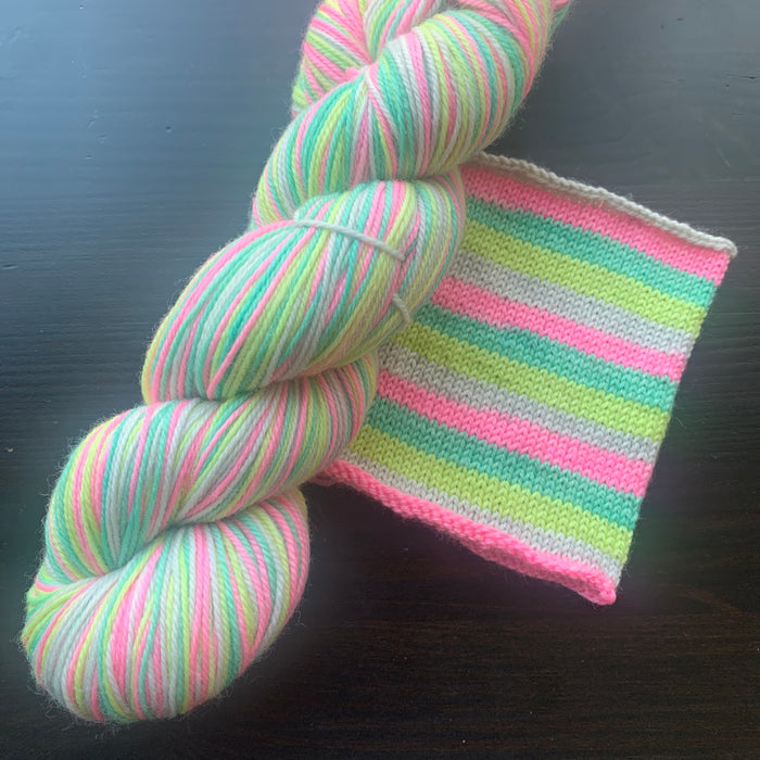 Pastel Party - Self Striping Merino Nylon Sock & DK