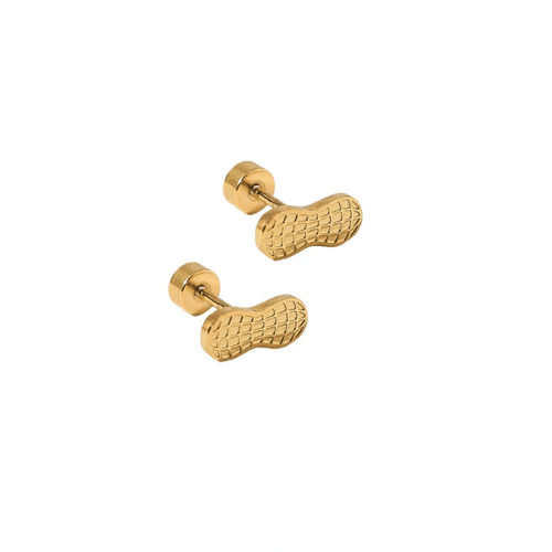 Linny & Co. Peanut Screwback Earrings
