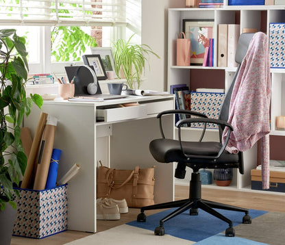 Pepper 2 Drawer Desk - White