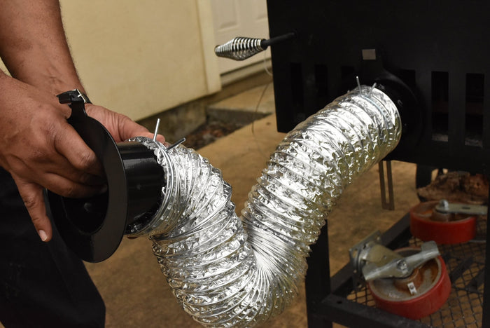 Perfect Draft BBQ Blower 2.0 System & Flex Hose (For Large Smokers) - Smoker Guru