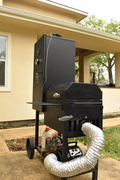 Perfect Draft BBQ Blower 2.0 System & Flex Hose (For Large Smokers) - Smoker Guru