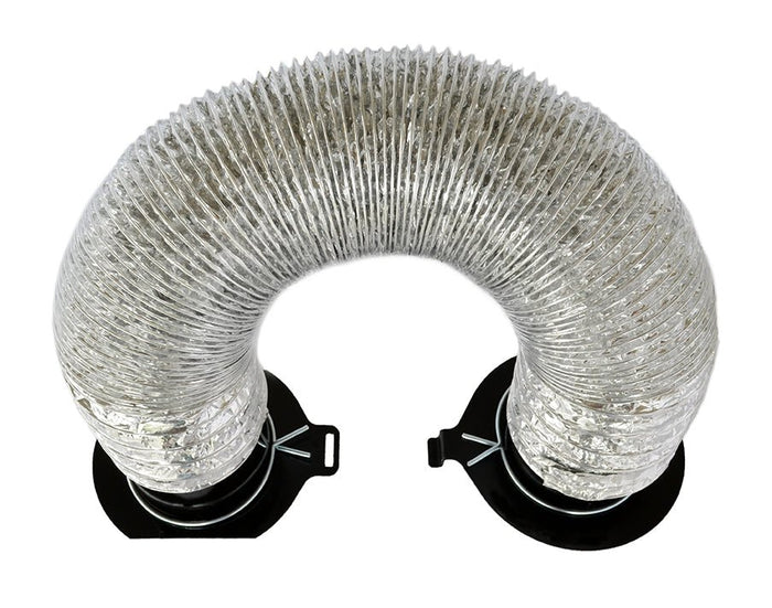 Perfect Draft Metal Adapter & Flexible Hose with Clamps for BBQ Blower 2.0 - Smoker Guru