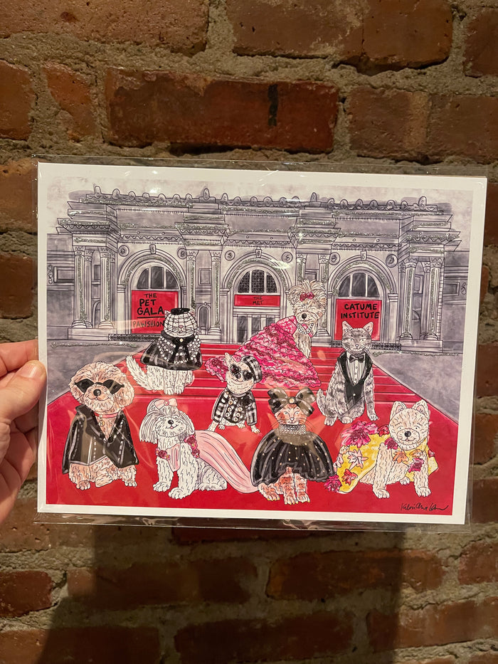 Pet Gala Glitter Art Print