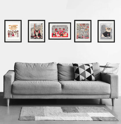 Pet Gala Glitter Art Print