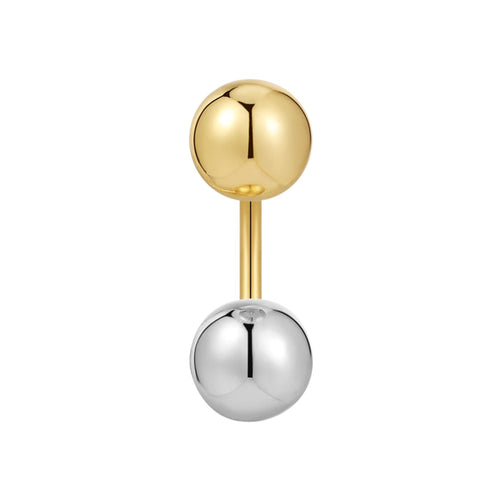 Piercing BICOLOR gold/silber