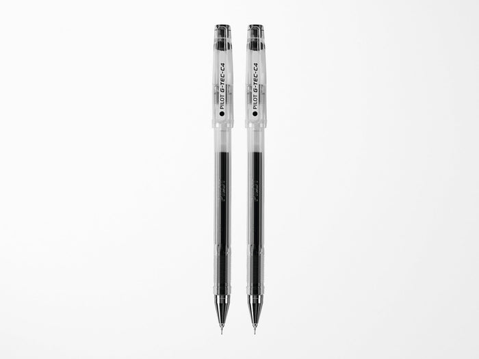 Pilot G-Tec-C Gel Rolling Ball Pen - Ultra Fine Black - 2 Pack