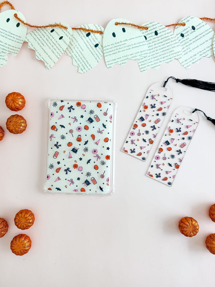Pink and Spooky Kindle Case and/or Bookmark [Combined Listing]