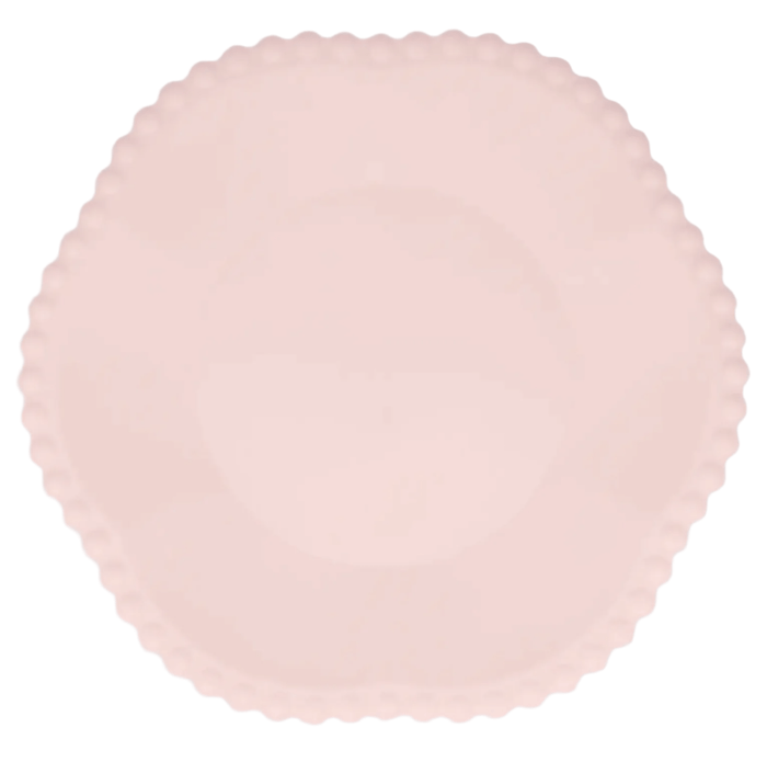 Meri Meri Pink Dot Edged Flower Dinner Plates